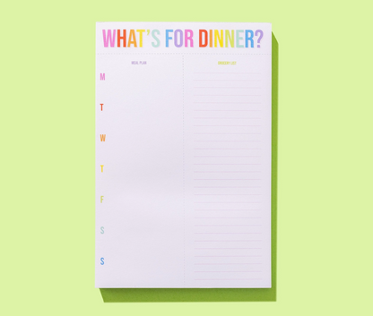 Meal Planning Notepad - "What's For Dinner?"