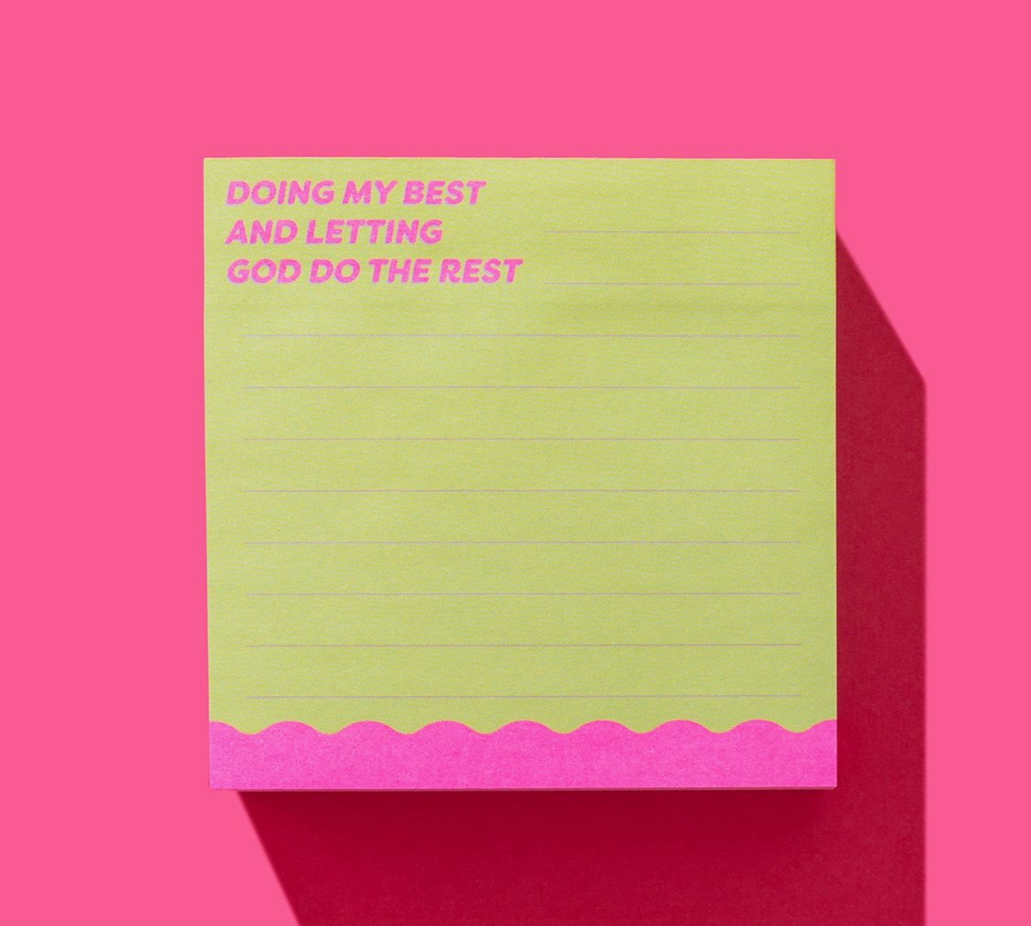 Sticky Notes Pad - Doing My Best