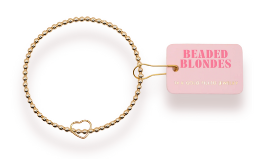 Petite Wire Heart Charm Bracelet