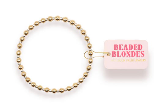 Katy Bracelet - Silver w/Gold