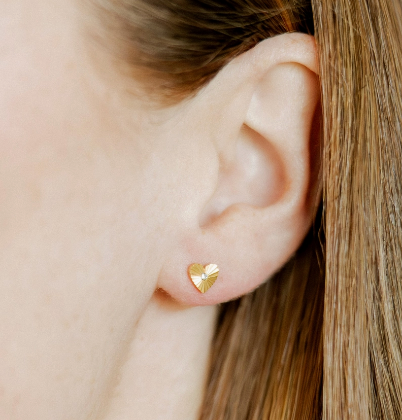 Andrea Heart Earrings