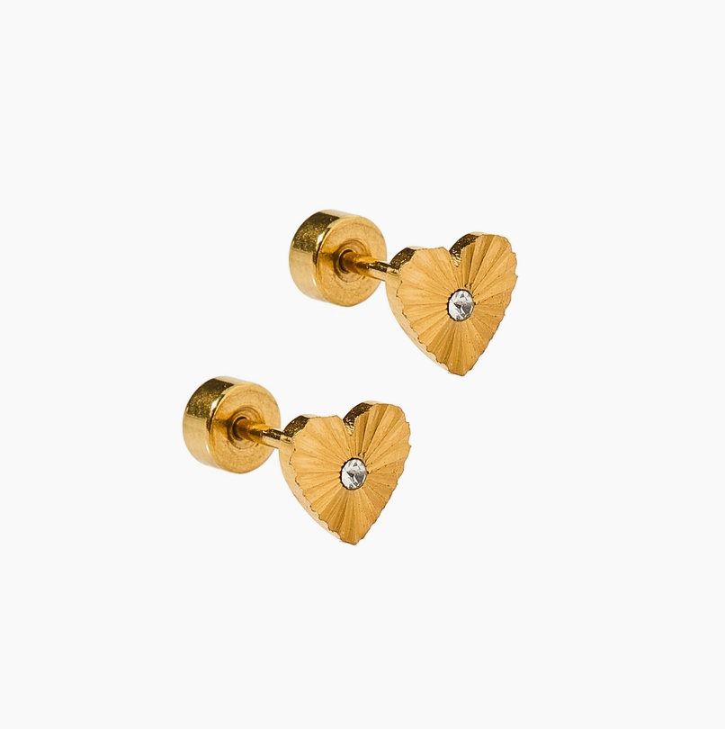 Andrea Heart Earrings