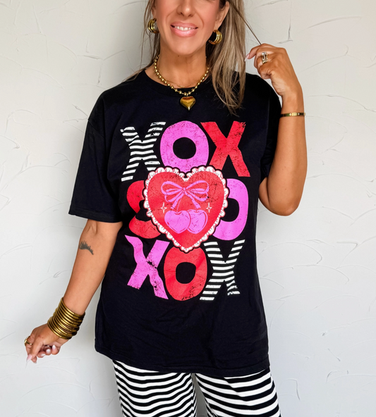 XOXO Stacked Tee