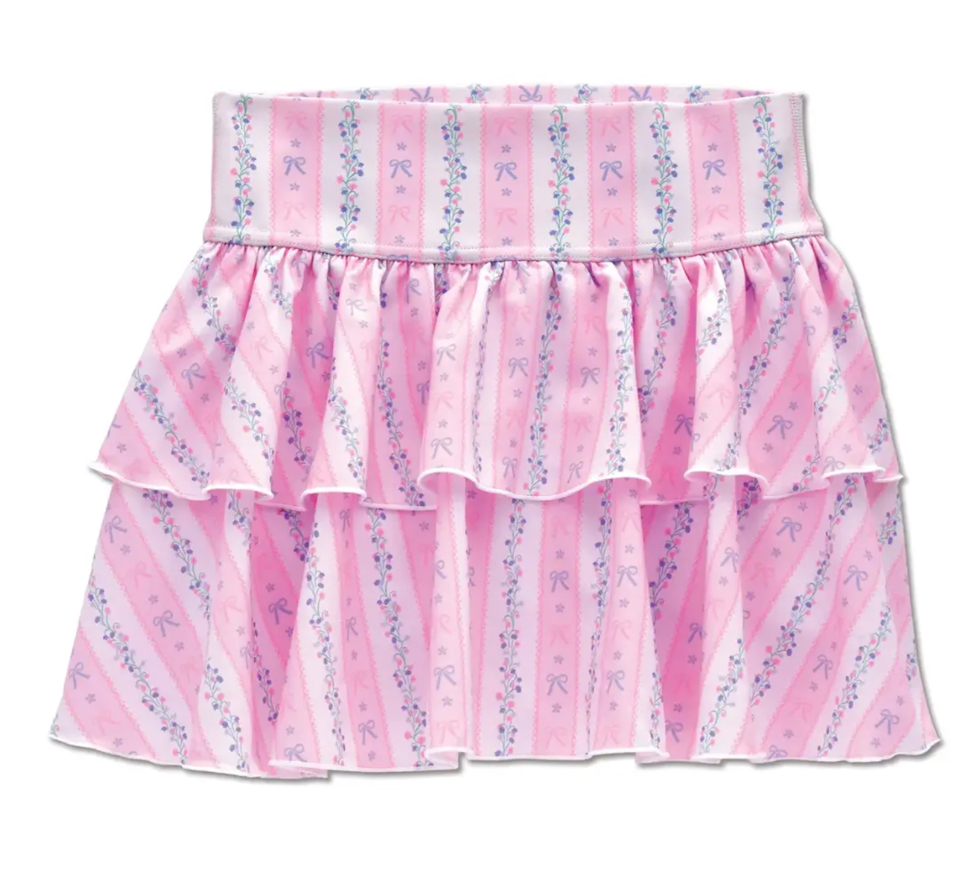 Kate Floral Stripes Skort