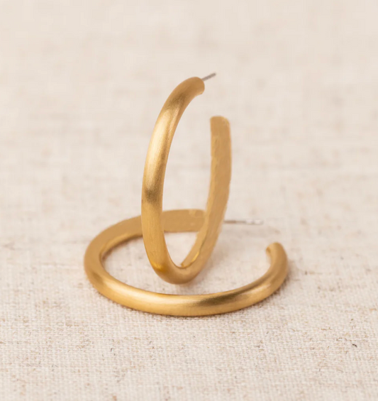 Heather Earrings - Brushed Gold