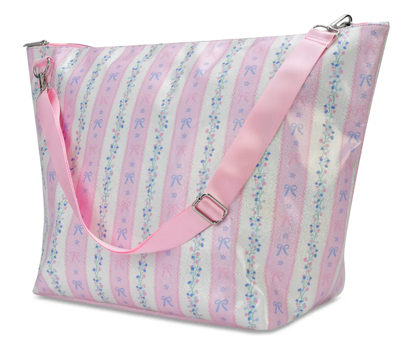 Floral Stripes Weekender Bag