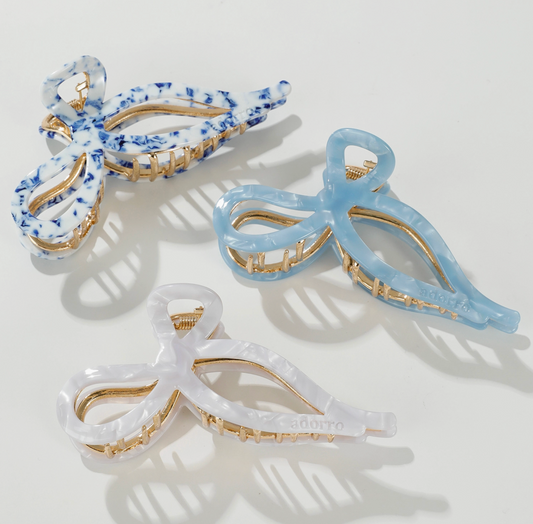 Coastal Ribbon Claw Clips