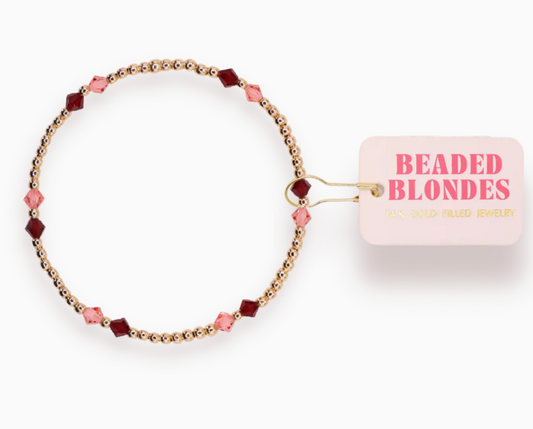 Charlotte Bracelet - Blush/Burgundy