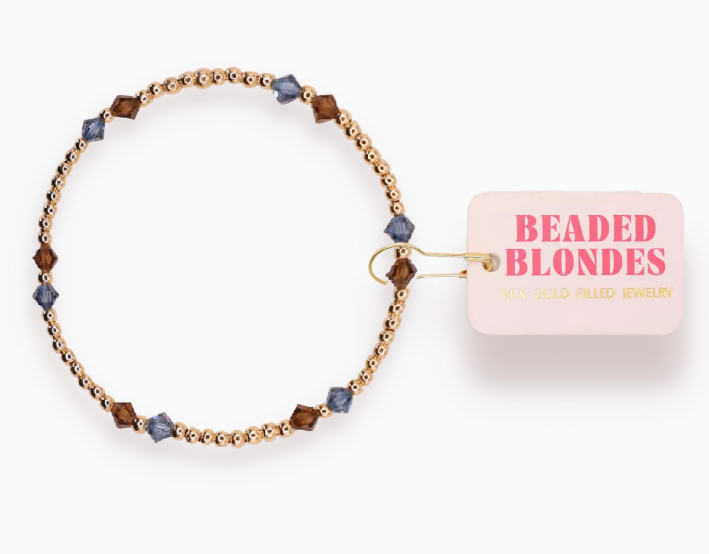 Charlotte Bracelet - Denim/Mocha