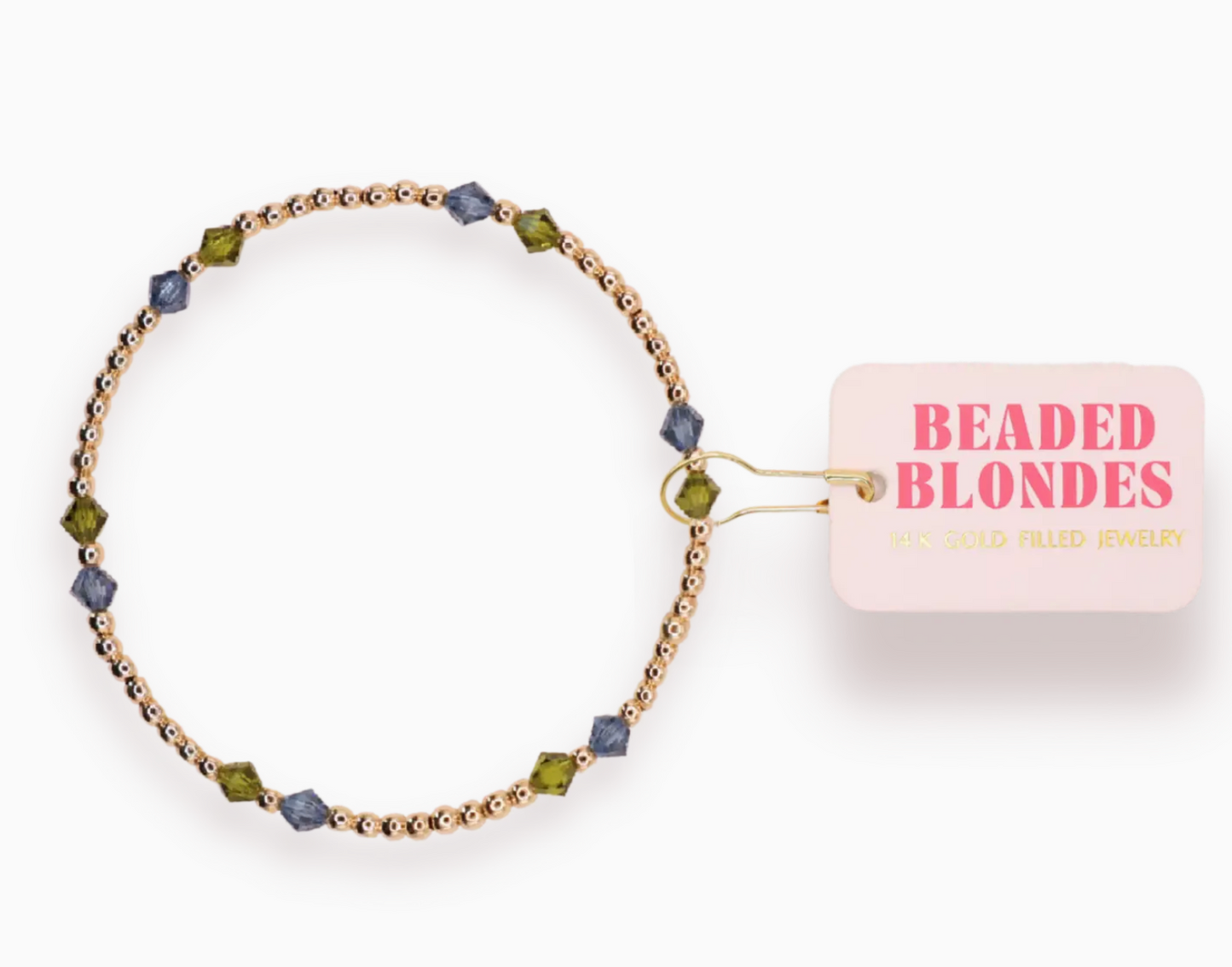 Charlotte Bracelet - Denim/Olive