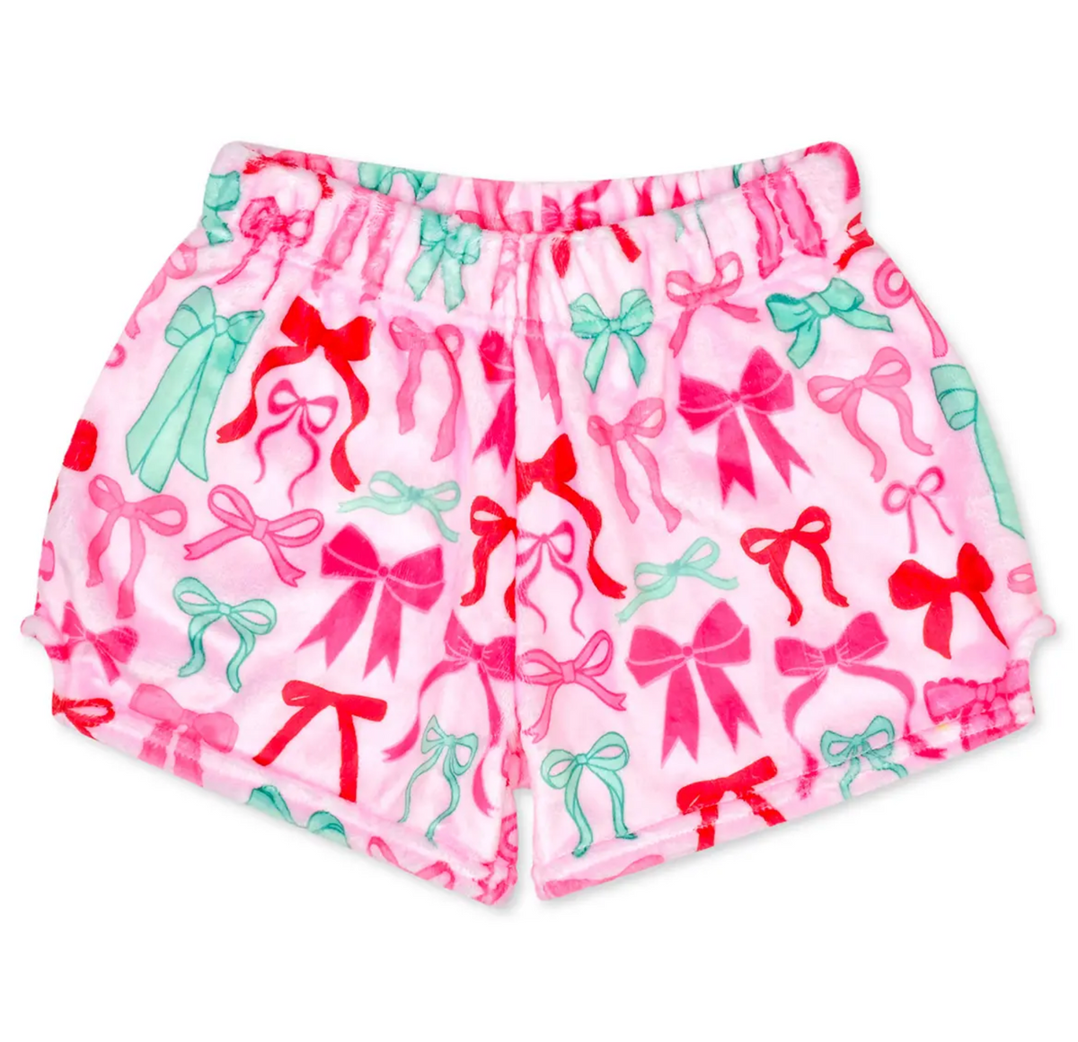 Merry Bows Plush Shorts