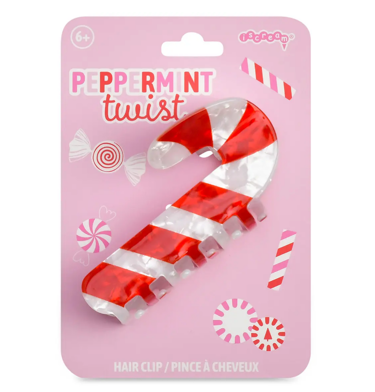 Candy Cane Hair Clip