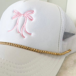 Gold Beaded Hat Chain