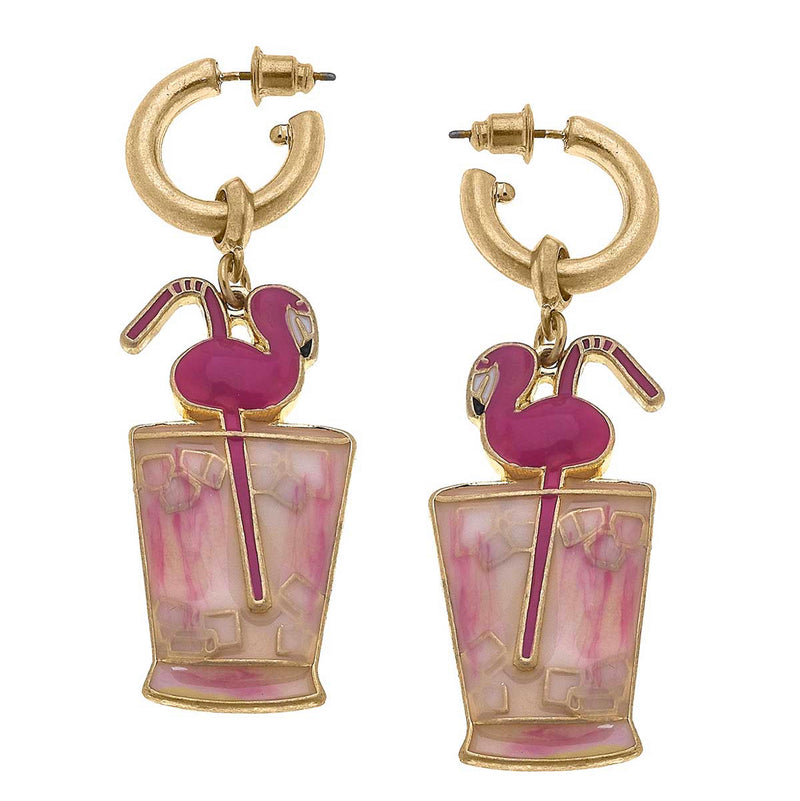 Flamingo Cocktail Earrings